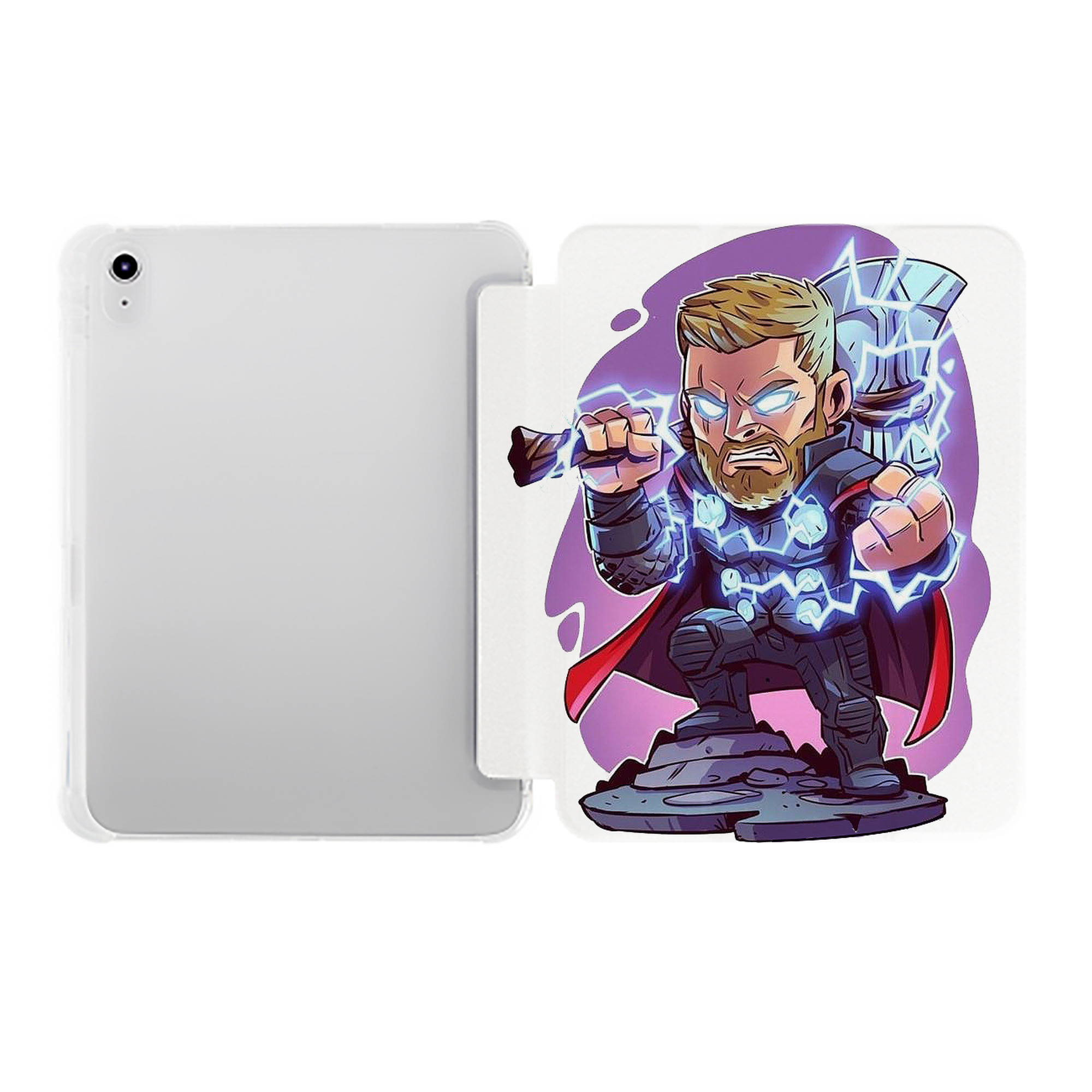 （画像用） アベンジャーズ The Avengers IPad ケース ペン収納付き 三つ折りスタンド PUレザー×シリコン 対応機種9.5/10.5/10.9インチ